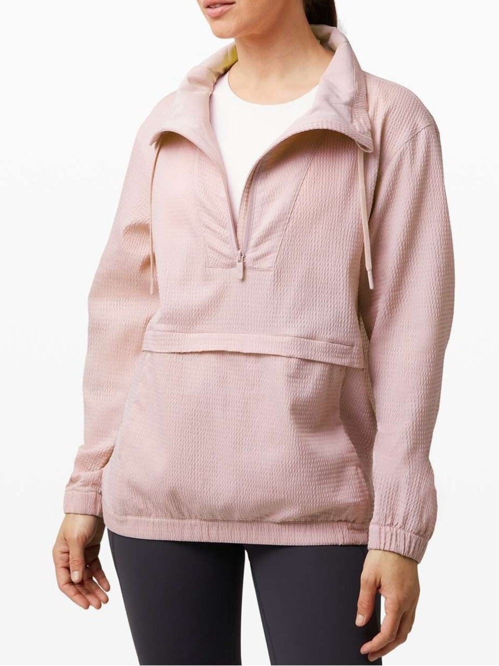 lululemon | Funnel Neck Half Zip Pullover in Pink